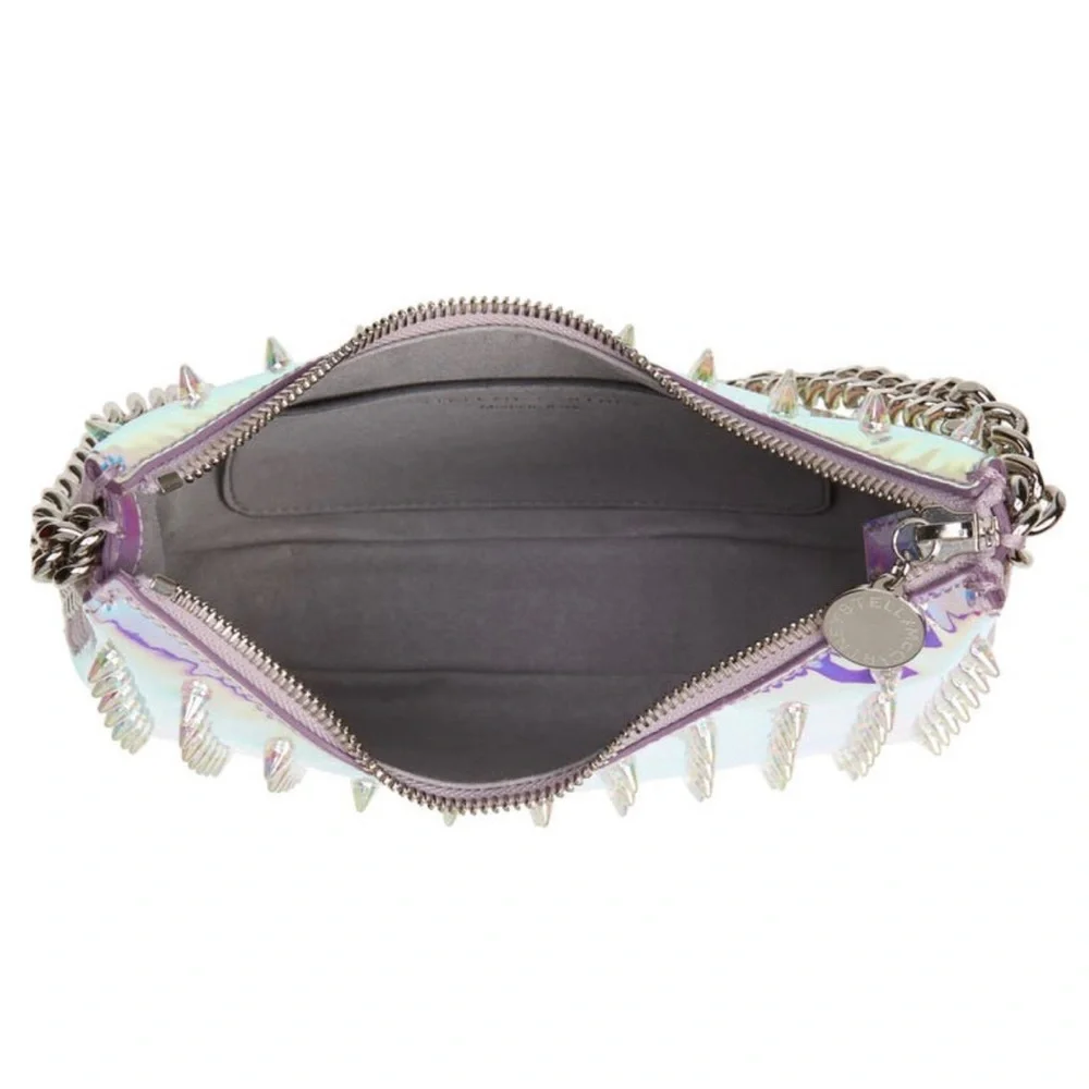 ❌❌❌SOLD❌❌❌STELLA MCCARTNEY Mini Falabella Spike Holographic Shoulder Bag - Picture 3 of 14